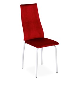 Обеденный стул Волна, каркас металл белый, велюр тайту 26 в Петрозаводске