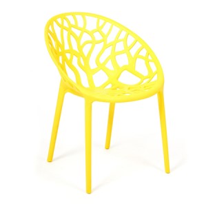 Кресло кухонное BUSH (mod.017) пластик 60*58,5*80 желтый, арт.19619 в Петрозаводске