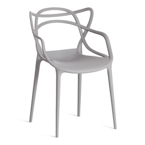 Стул обеденный Cat Chair (mod.028) пластик, 54,5*56*84 серый, арт.13276 в Петрозаводске