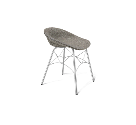 Обеденный стул SHT-ST19-SF1 / SHT-S107 (коричневый сахар/хром лак) в Петрозаводске - изображение