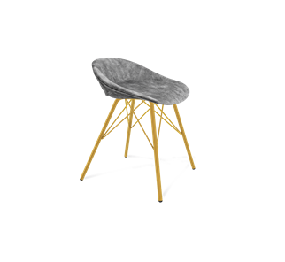 Обеденный стул SHT-ST19-SF1 / SHT-S37 (дымный/золото) в Петрозаводске - предосмотр