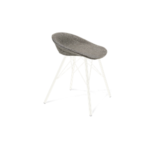 Обеденный стул SHT-ST19-SF1 / SHT-S37 (коричневый сахар/белый муар) в Петрозаводске - предосмотр