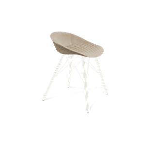 Обеденный стул SHT-ST19-SF1 / SHT-S37 (ванильный крем/белый муар) в Петрозаводске - предосмотр