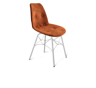 Обеденный стул SHT-ST29-C2 / SHT-S107 (песчаная буря/хром лак) в Петрозаводске - предосмотр