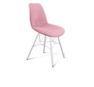 Обеденный стул SHT-ST29-С22 / SHT-S100 (розовый зефир/хром лак) в Петрозаводске