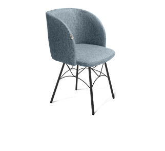 Обеденный стул SHT-ST33 / SHT-S107 (синий лед/черный муар) в Петрозаводске - предосмотр