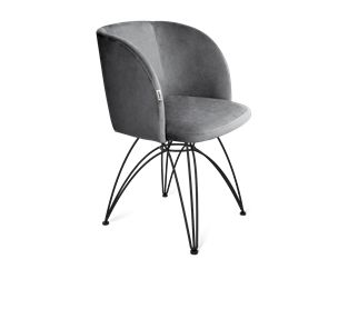Обеденный стул SHT-ST33 / SHT-S112 (угольно-серый/черный муар) в Петрозаводске - предосмотр