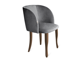 Обеденный стул SHT-ST33 / SHT-S122 (угольно-серый/темный орех/черный муар) в Петрозаводске - предосмотр