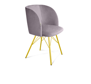 Обеденный стул SHT-ST33 / SHT-S37 (сиреневая орхидея/золото) в Петрозаводске - предосмотр