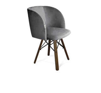 Обеденный стул SHT-ST33 / SHT-S70 (угольно-серый/темный орех/черный муар) в Петрозаводске