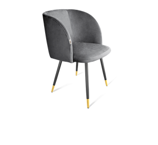 Обеденный стул SHT-ST33 / SHT-S95-1 (угольно-серый/черный муар/золото) в Петрозаводске - предосмотр