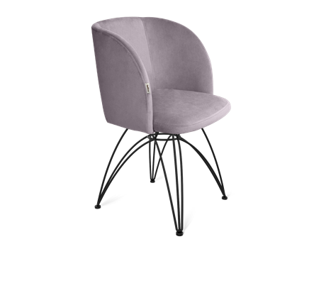 Обеденный стул SHT-ST33 / SHT-S112 (сиреневая орхидея/черный муар) в Петрозаводске - изображение