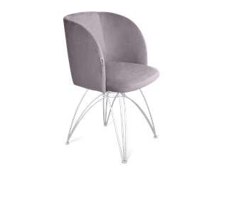 Обеденный стул SHT-ST33 / SHT-S112 (сиреневая орхидея/хром лак) в Петрозаводске