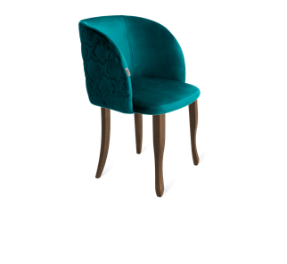Обеденный стул SHT-ST33-1 / SHT-S122 (альпийский бирюзовый/темный орех/черный муар) в Петрозаводске - предосмотр