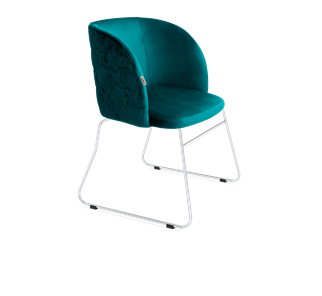 Обеденный стул SHT-ST33-1 / SHT-S167 (альпийский бирюзовый/хром лак) в Петрозаводске