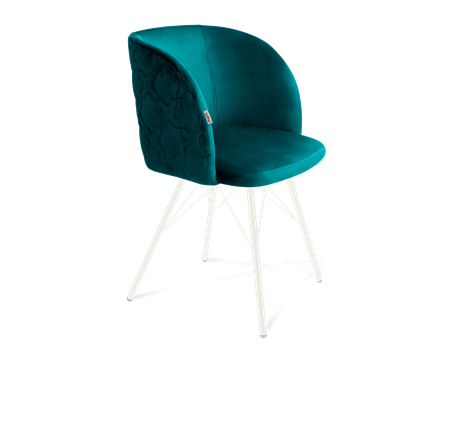 Обеденный стул SHT-ST33-1 / SHT-S37 (альпийский бирюзовый/белый муар) в Петрозаводске - изображение