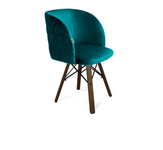 Обеденный стул SHT-ST33-1 / SHT-S70 (альпийский бирюзовый/темный орех/черный муар) в Петрозаводске