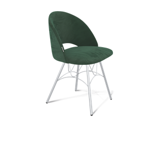 Обеденный стул SHT-ST34 / SHT-S100 (лиственно-зеленый/хром лак) в Петрозаводске