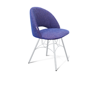 Обеденный стул SHT-ST34 / SHT-S100 (синий мираж/хром лак) в Петрозаводске