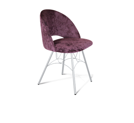 Обеденный стул SHT-ST34 / SHT-S100 (вишневый джем/хром лак) в Петрозаводске - изображение