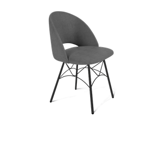 Обеденный стул SHT-ST34 / SHT-S107 (платиново-серый/черный муар) в Петрозаводске