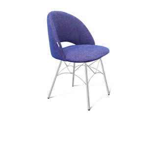 Обеденный стул SHT-ST34 / SHT-S107 (синий мираж/хром лак) в Петрозаводске