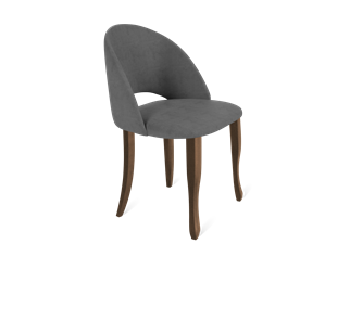 Обеденный стул SHT-ST34 / SHT-S122 (платиново-серый/темный орех/черный муар) в Петрозаводске