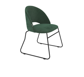 Обеденный стул SHT-ST34 / SHT-S167 (лиственно-зеленый/черный муар) в Петрозаводске