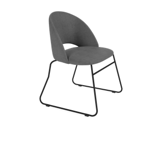 Обеденный стул SHT-ST34 / SHT-S167 (платиново-серый/черный муар) в Петрозаводске