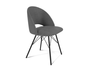 Обеденный стул SHT-ST34 / SHT-S37 (платиново-серый/черный муар) в Петрозаводске - предосмотр