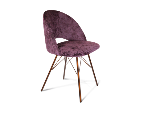 Обеденный стул SHT-ST34 / SHT-S37 (вишневый джем/медный металлик) в Петрозаводске - изображение
