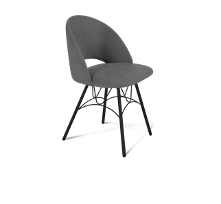 Обеденный стул SHT-ST34 / SHT-S100 (платиново-серый/черный муар) в Петрозаводске - предосмотр