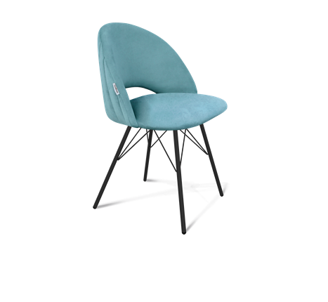 Обеденный стул SHT-ST34-1 / SHT-S37 (голубая пастель/черный муар) в Петрозаводске - изображение