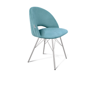 Обеденный стул SHT-ST34-1 / SHT-S37 (голубая пастель/хром лак) в Петрозаводске
