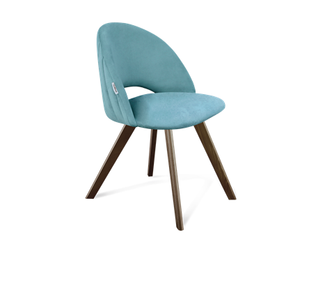 Обеденный стул SHT-ST34-1 / SHT-S39 (голубая пастель/темный орех) в Петрозаводске - изображение