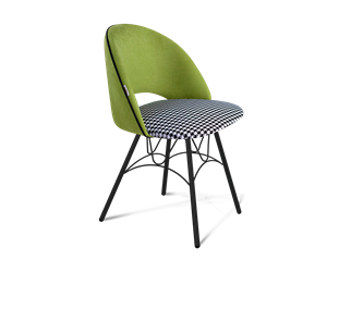 Обеденный стул SHT-ST34-3 / SHT-S100 (оливковый/гусиная лапка/черный муар) в Петрозаводске - предосмотр
