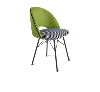 Обеденный стул SHT-ST34-3 / SHT-S64 (оливковый/гусиная лапка/черный муар) в Петрозаводске - предосмотр