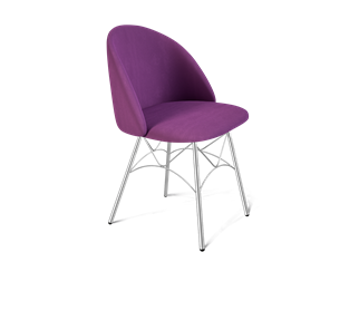 Обеденный стул SHT-ST35 / SHT-S107 (ягодное варенье/хром лак) в Петрозаводске