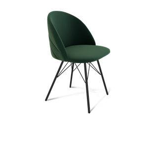 Обеденный стул SHT-ST35-2 / SHT-S37 (лиственно-зеленый/черный муар) в Петрозаводске