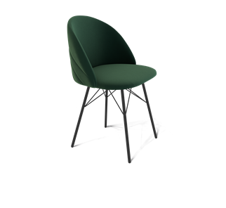 Обеденный стул SHT-ST35-2 / SHT-S64 (лиственно-зеленый/черный муар) в Петрозаводске