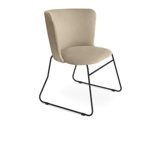 Обеденный стул SHT-ST36 / SHT-S145-2 (ванильный крем/черный муар) в Петрозаводске