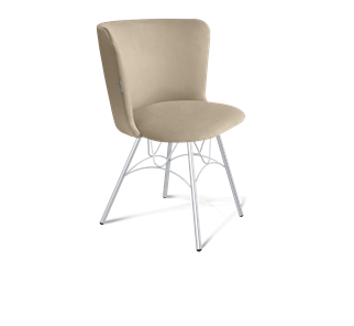 Обеденный стул SHT-ST36 / SHT-S100 (ванильный крем/хром лак) в Петрозаводске