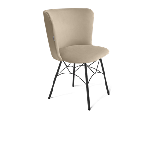 Обеденный стул SHT-ST36 / SHT-S107 (ванильный крем/черный муар) в Петрозаводске