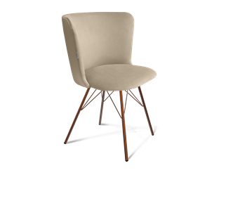 Обеденный стул SHT-ST36 / SHT-S37 (ванильный крем/медный металлик) в Петрозаводске - предосмотр