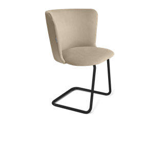 Обеденный стул SHT-ST36 / SHT-S45-1 (ванильный крем/черный муар) в Петрозаводске