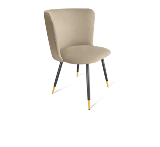 Обеденный стул SHT-ST36 / SHT-S95-1 (ванильный крем/черный муар/золото) в Петрозаводске