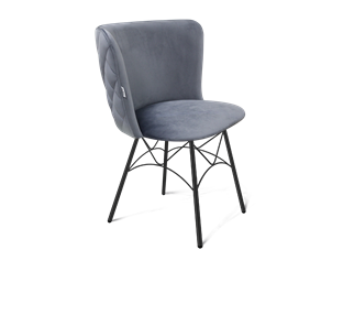 Обеденный стул SHT-ST36-3 / SHT-S107 (нейтральный серый/черный муар) в Петрозаводске