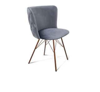 Обеденный стул SHT-ST36-3 / SHT-S37 (нейтральный серый/медный металлик) в Петрозаводске