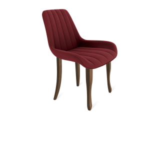 Обеденный стул SHT-ST37 / SHT-S122 (рубиновое вино/темный орех/черный муар) в Петрозаводске - предосмотр