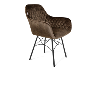 Обеденный стул SHT-ST38 / SHT-S107 (кофейный трюфель/черный муар) в Петрозаводске - предосмотр